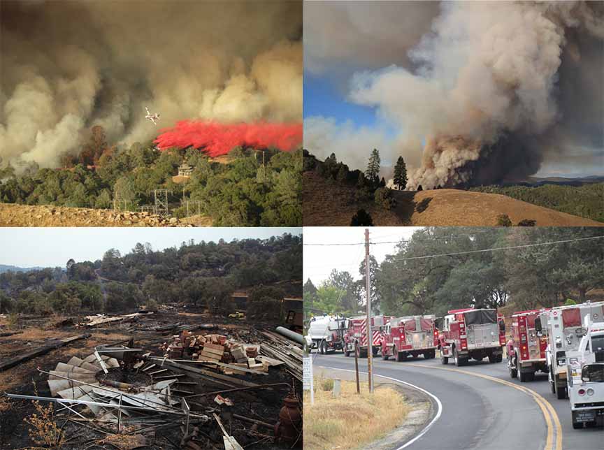 Butte Fire images by Gordon Long