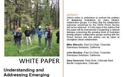 Understanding and Addressing Emerging Frustration Among Citizens’ Collaborative Groups Interacting with the USDA Forest Service