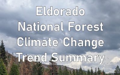 USFS R5 Ecology Program: Eldorado NF Climate Change Trend Summary (2020)